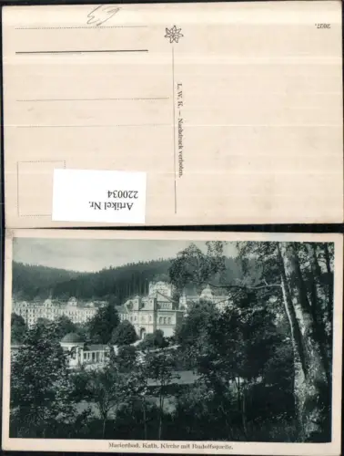 220034,Marienbad Marianske Lazne Katholische Kirche m. Rudolfsquelle