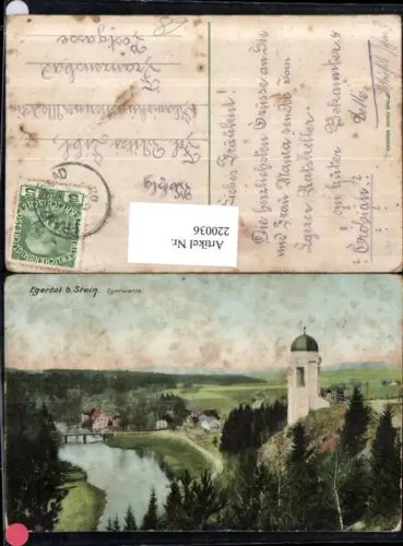 220036,Eger Cheb Egerwarte Warte Egertal b. Stein