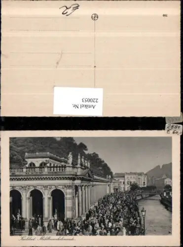 220053,Karlsbad Karlovy Vary Mühlbrunnkolonnade Kolonnade