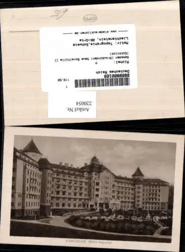220054,Karlsbad Karlovy Vary Hotel Imperial