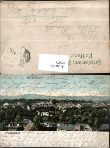 220074,Franzensbad Frantiskovy Lazne Teilansicht