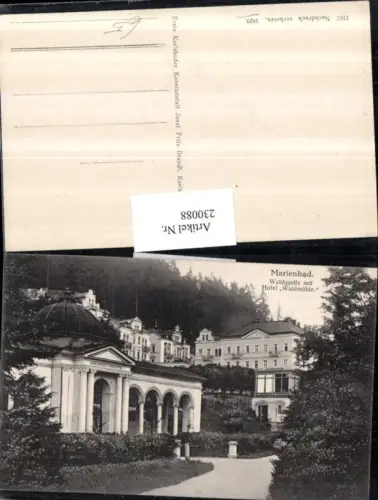 230088,Marienbad Marianske Lazne Waldquelle m. Hotel Waldmühle