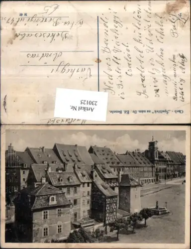 230125,Cheb Eger Spalicek na nam Dr. Ed. Benese Häuser Ansicht