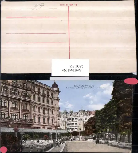 230132,Karlovy Vary Karlsbad Kavarna Pupp a trida Lutherova