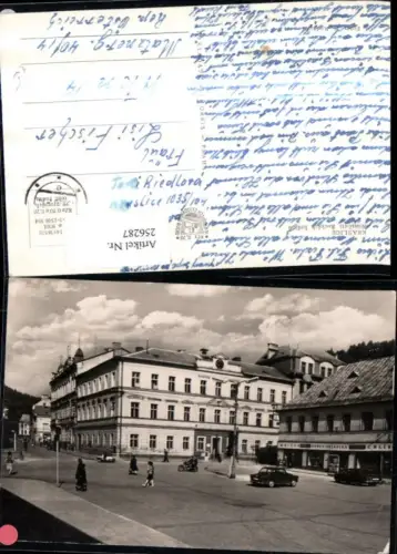 256287,Kraslice Graslitz Namesti Reckyck hrdinu Straßenansicht