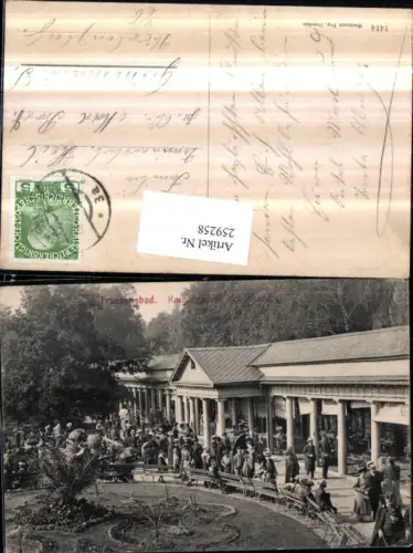 259258,Franzensbad Frantiskovy Lazne Kurgarten m. Kolonnade pub Hermann Poy 1414