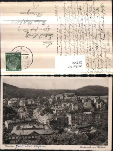 282560,Karlsbad Karlovy Vary Totale Gartenzeile u. Westend