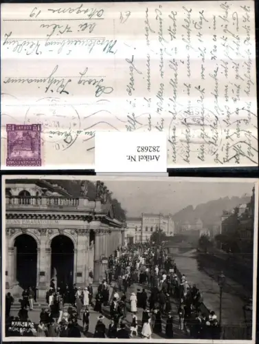 282682,Karlsbad Karlovy Vary Mühlbrunn Kolonnade Brücke