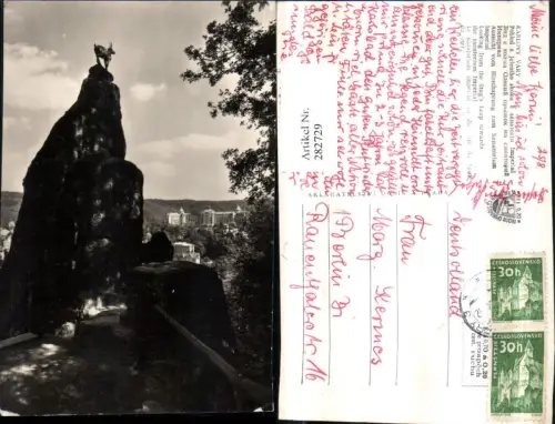 282729,Karlsbad Karlovy Vary Pohled z Jeleniho skoku k sanatoriu Imperial Hirschsprung
