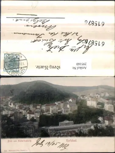 295160,Karlsbad Karlovy Vary Totale Blick von Hubertusburg
