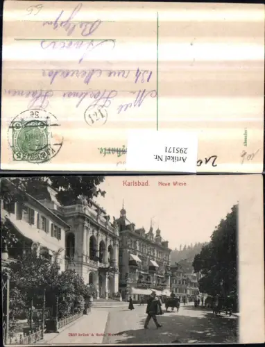 295171,Karlsbad Karlovy Vary Neue Wiese Straßenansicht