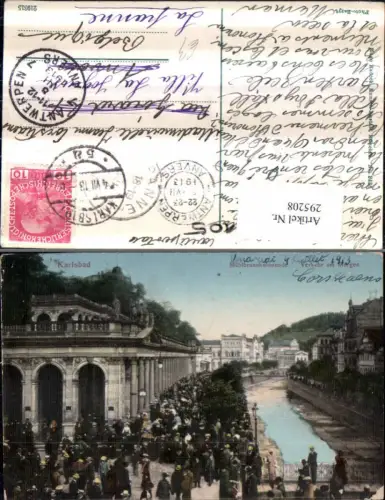295208,Karlsbad Karlovy Vary Mühlbrunnen-Kolonnade Menschenansammlung