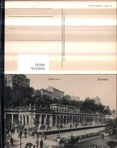 298183,Karlsbad Karlovy Vary Mühlbrunnen Kolonnade