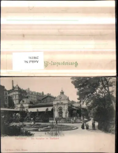 298191,Karlsbad Karlovy Vary Kursalon im Stadtpark