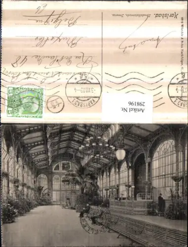 298196,Karlsbad Karlovy Vary Sprudelkolonnade Innenansicht
