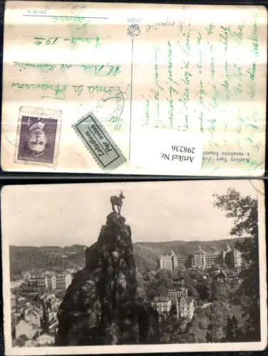 298236,Karlsbad Karlovy Vary Pohled s Jeleniho skoku k sanatoriu Imperial Hirschensprung m. Hotel