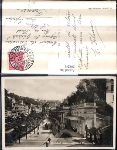 298249,Karlsbad Karlovy Vary Felsenquelle u. Kreuzstraße