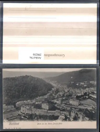 298250,Karlsbad Karlovy Vary Totale Blick von d. Franz-Josefs-Höhe