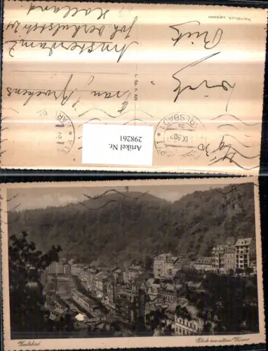 298261,Karlsbad Karlovy Vary Teilansicht Blick zur alten Wiese