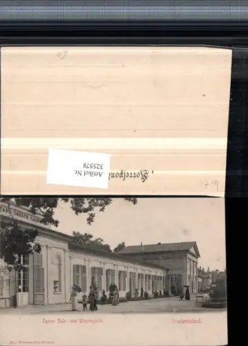 325578,Franzensbad Frantiskovy Lazne Egerer Salz- und Wiesenquelle pub Hermann Poy 367