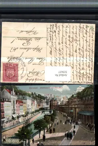 325637,Karlsbad Karlovy Vary Mühlbrunnkai u. Kreuzgasse