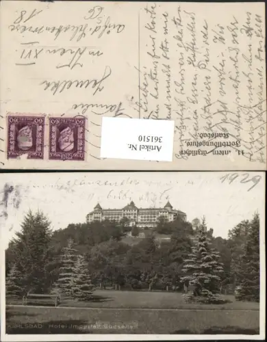 361510,Karlovy Vary Karlsbad Hotel Imperial 11. Intern ärztlicher Fortbildungskurs Stempel