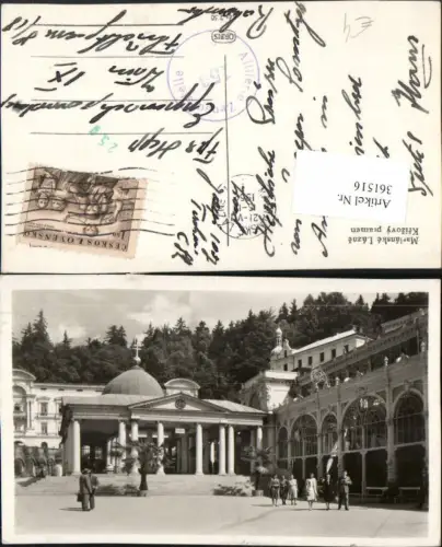 361516,Marianske Lazne Marienbad Krizovy pramen Kurhaus