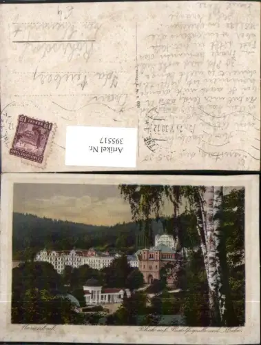 395517,Marienbad Marianske Lazne Blick auf Rudolfsquelle u. Kirche