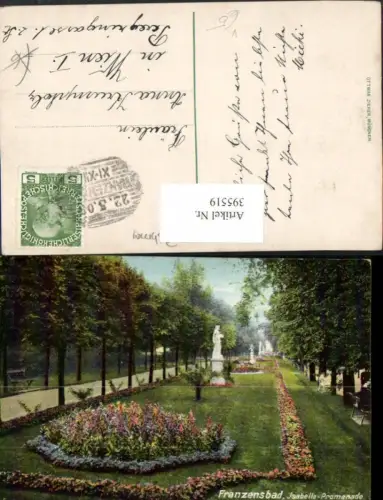 395519,Franzensbad Frantiskovy Lazne Isabella-Promenade pub Ottmar Zieher