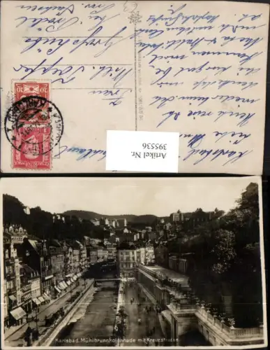395536,Karlsbad Karlovy Vary Mühlbrunnkolonnade m. Kreuzstraße