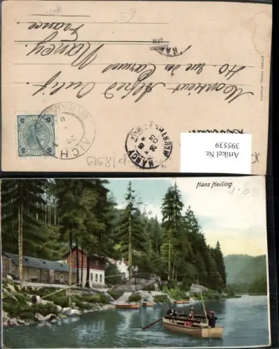 395539,Hans Heiling b. Karlsbad Karlovy Vary Fluss Boot Netz