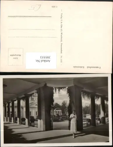 395553,Franzensbad Frantiskovy Lazne Kolonnade