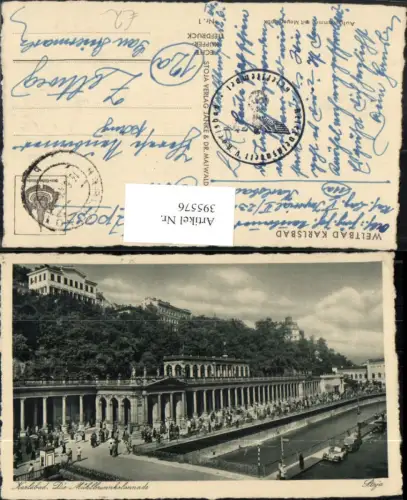 395576,Karlsbad Karlovy Vary Mühlbrunnkolonnade Brücke