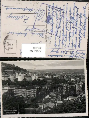 395578,Karlsbad Karlovy Vary Gartenzeile Teilansicht