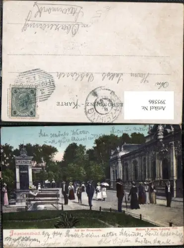 395586,Franzensbad Frantiskovy Lazne Auf der Promenade