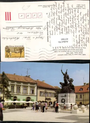437385,Eger Cheb Dobo Istvan ter dobo Istvan szobraval Denkmal