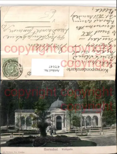 475147,Marianske Lazne Marienbad Waldquelle pub Hermann Poy 318