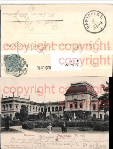 475158,Frantiskovy Lazne Franzensbad Kaiserbad pub Hermann Poy 366