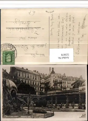 523678,Karlovy Vary Karlsbad Mestsky sad Ansicht