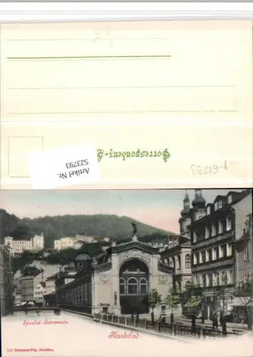 523793,Karlsbad Karlovy Vary Sprudel-Kolonnade pub Hermann Poy 219