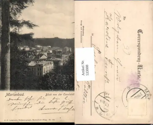 533088,Marienbad Carolahöhe 1900