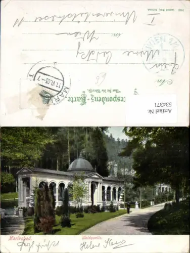 534371,Marienbad Waldquelle Quelle 1905