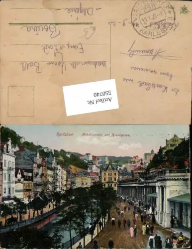 550740,Tschechien Karlsbad Karlovy Vary Mühlbrunnenquai Kreuzgasse