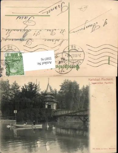 550746,Tschechien Karlsbad Karlovy Vary Fischern Japanischer Pavillon pub Brück Sohn 781