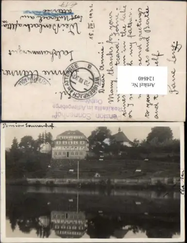 124840,Fotokarte Pension Sonnenhof Rokitnitz im Adlergebirge Ostböhmen Böhmen
