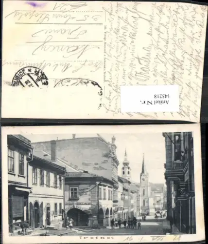145218,Trutnov Trautenau Strassenansicht Gasthaus Rübezahl 1925