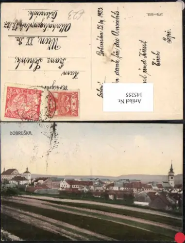 145255,Dobruska Gutenfeld Seltene Ortsansicht 1911