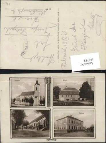 145758,Seltene AK Dolni Rybniky Horni Radechova Ober Radechau b Hronov Nachod