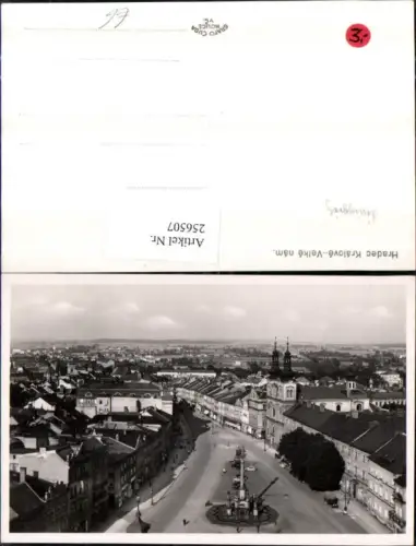 256507,Hradec Kralove Königgrätz Totale Säule Kirche