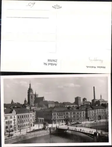 256508,Hradec Kralove Königgrätz Teilansicht Brücke Kirche Türme
